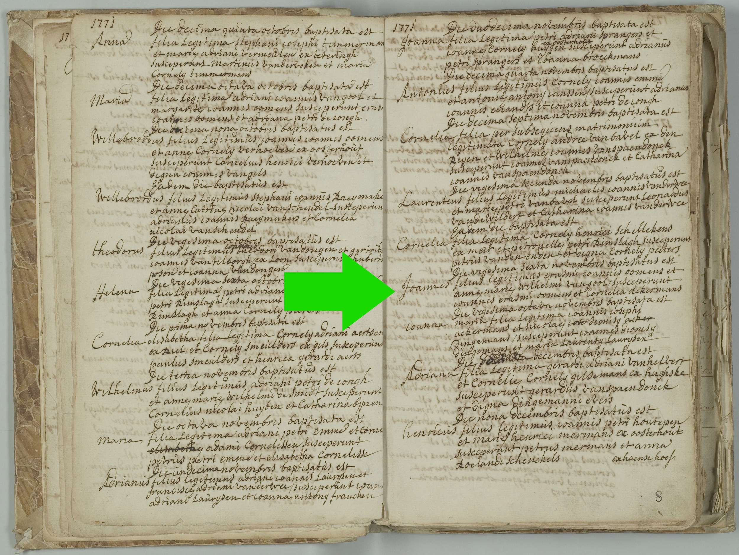 Johannes Oomens Baptism 
